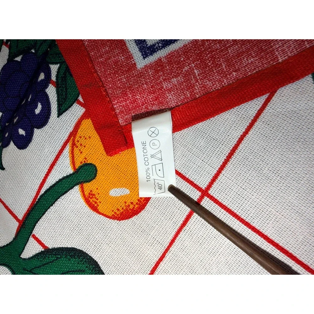 Vintage‎ Fruit Kitchen Tea Towels Set of 2 Lemons Watermelon Berries 100% Cotton